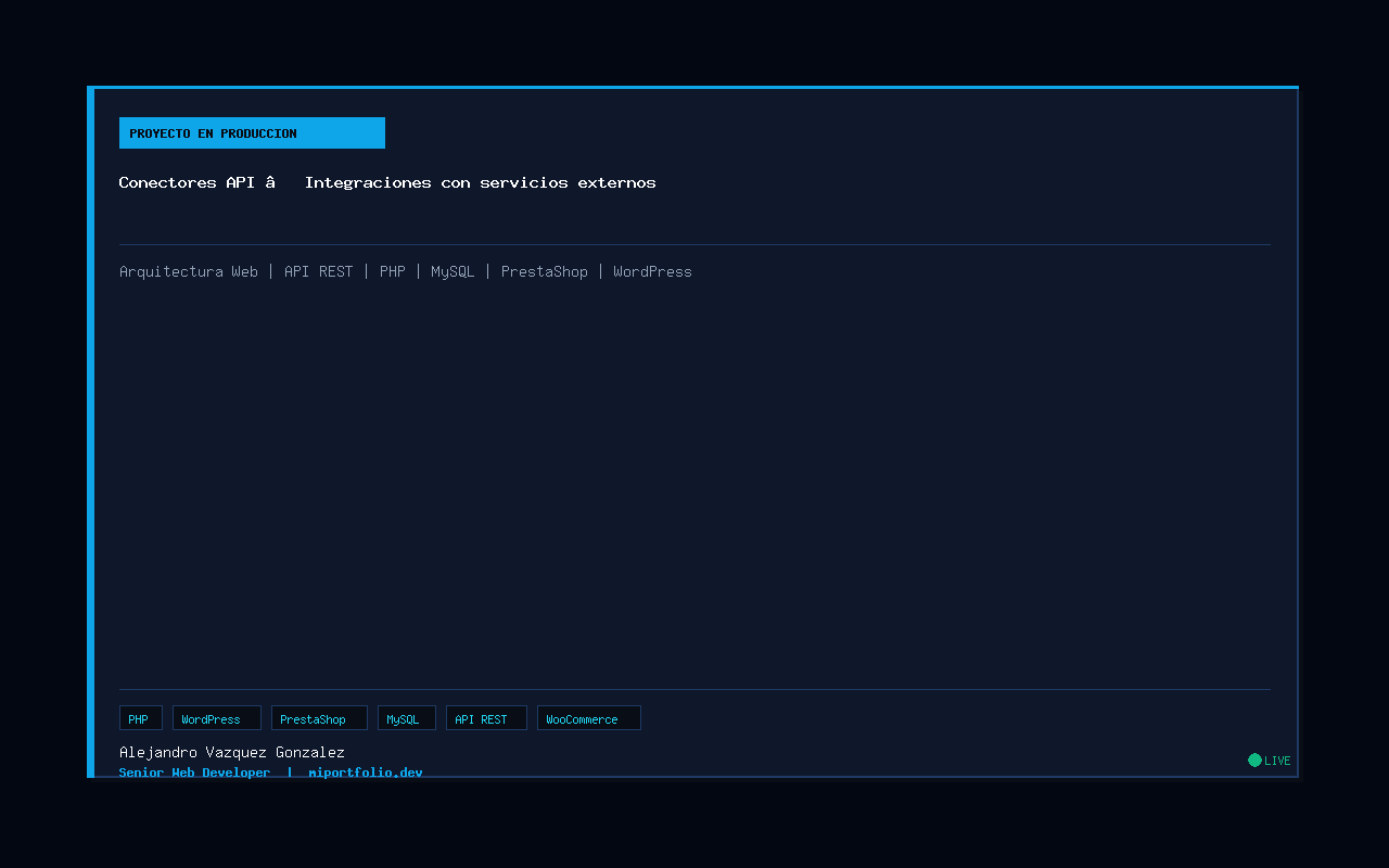 Conectores API — Integraciones con servicios externos