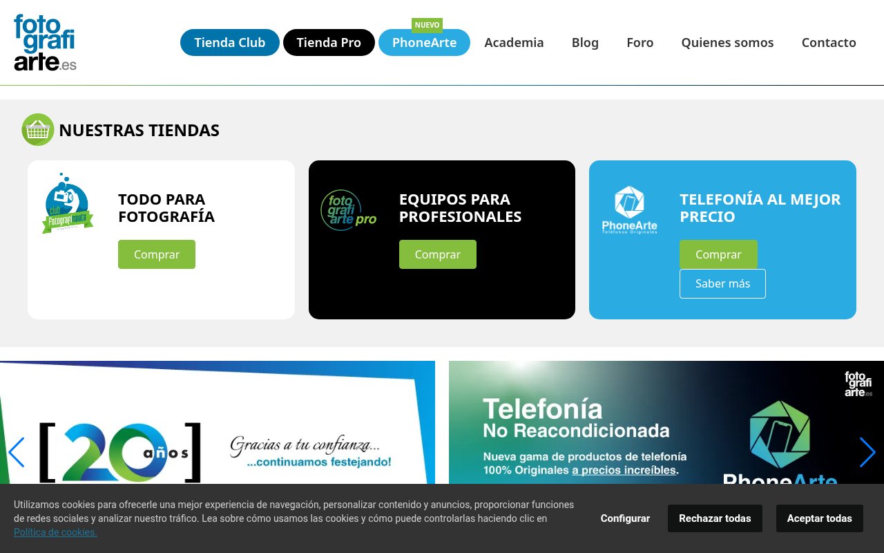 Fotografiarte — Mantenimiento PrestaShop