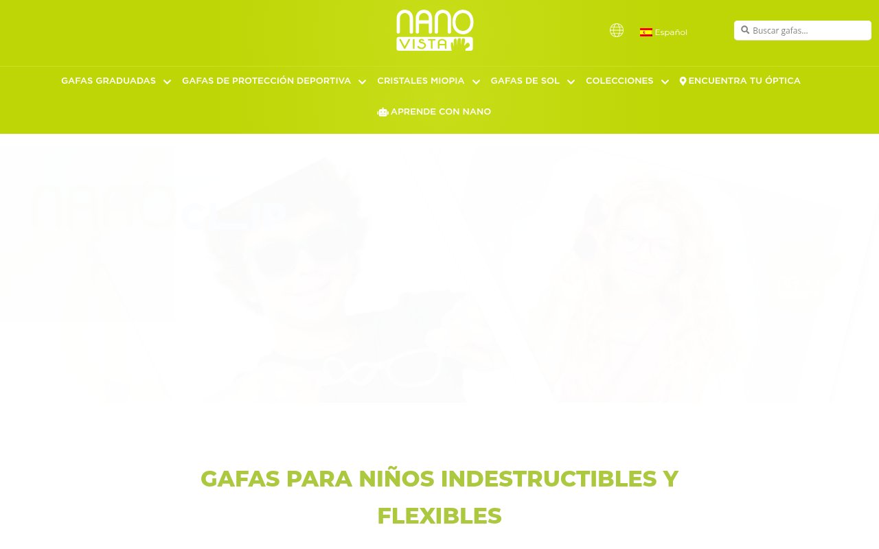 Nano Vista — Rediseño Web Corporativo y Contenido Multiidioma con Elementor